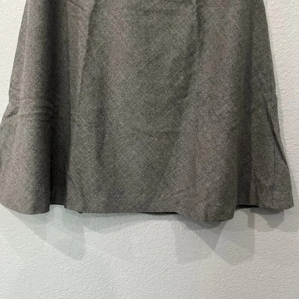 Talbots gray herringbone a line
